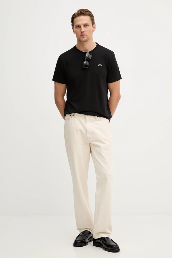 Lacoste T-shirt męski TH0003 czarny SS26