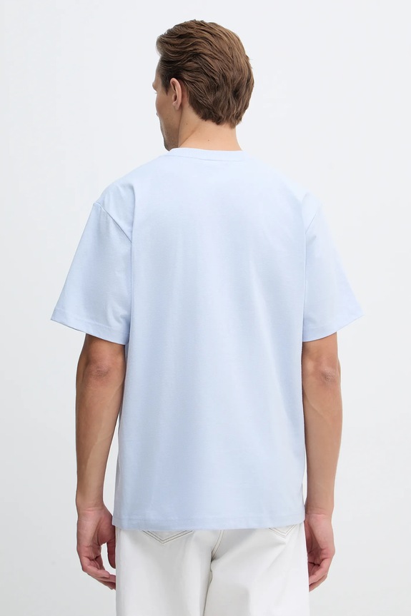 Îmbrăcăminte Lacoste tricou bărbați bumbac TH0876 albastru