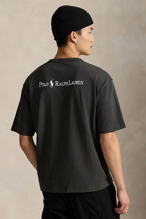 Polo Ralph Lauren cotton t-shirt 10/1 JERSEY 710964716005 gray SS26