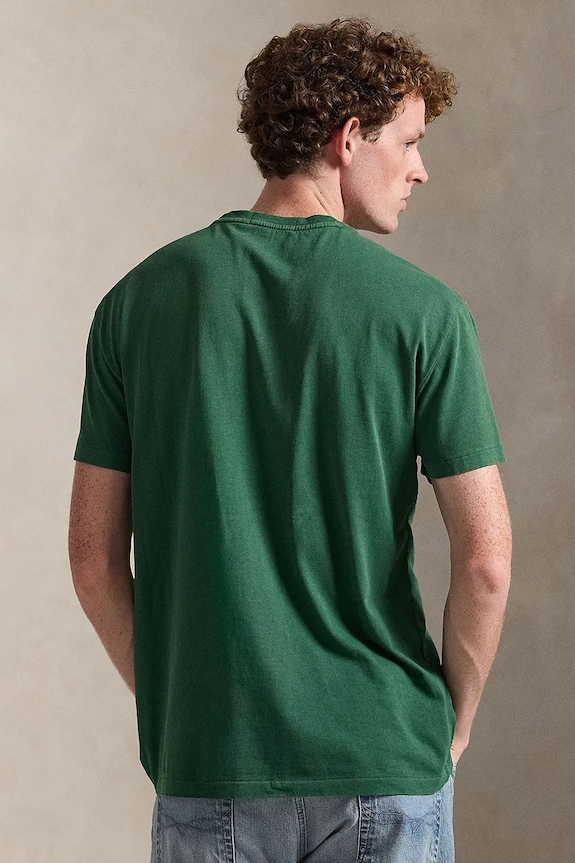 Polo Ralph Lauren cotton t-shirt WEATHERED 20/2 710977904014 green SS26