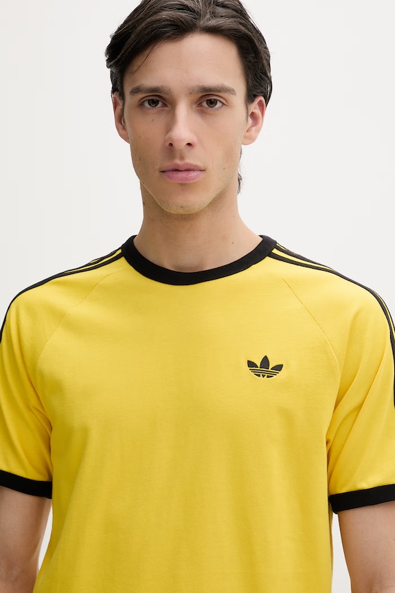 adidas Originals tricou din bumbac galben KE3533
