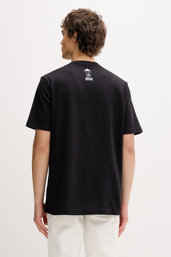 Oblečenie adidas pánske bavlnené x Mercedes KE7746 čierna