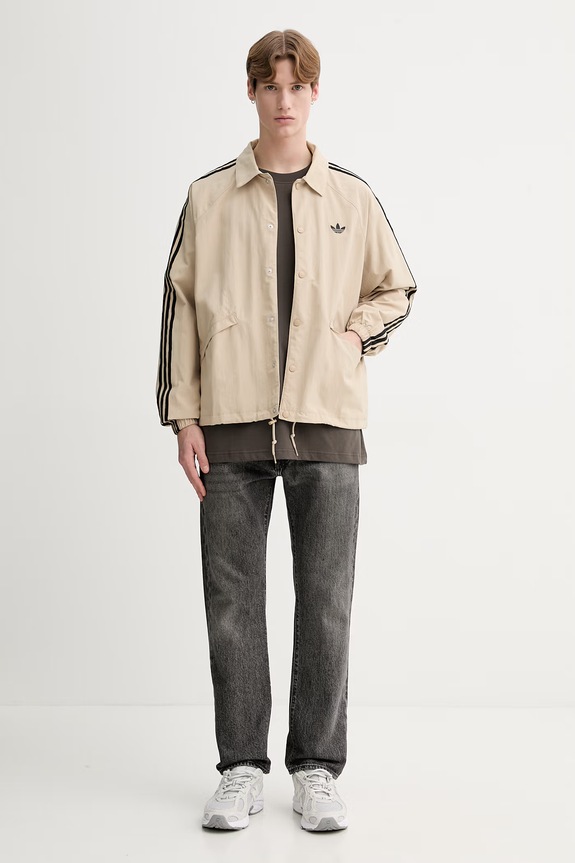 Bombažna kratka majica adidas Originals KW7991 zelena SS26