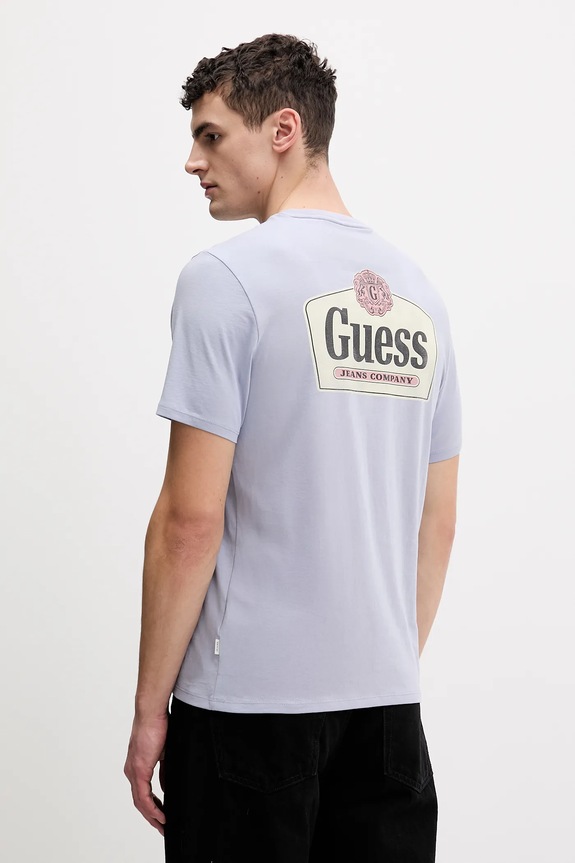 Ruházat Guess Jeans pamut póló M6RI38.K8HM0 kék