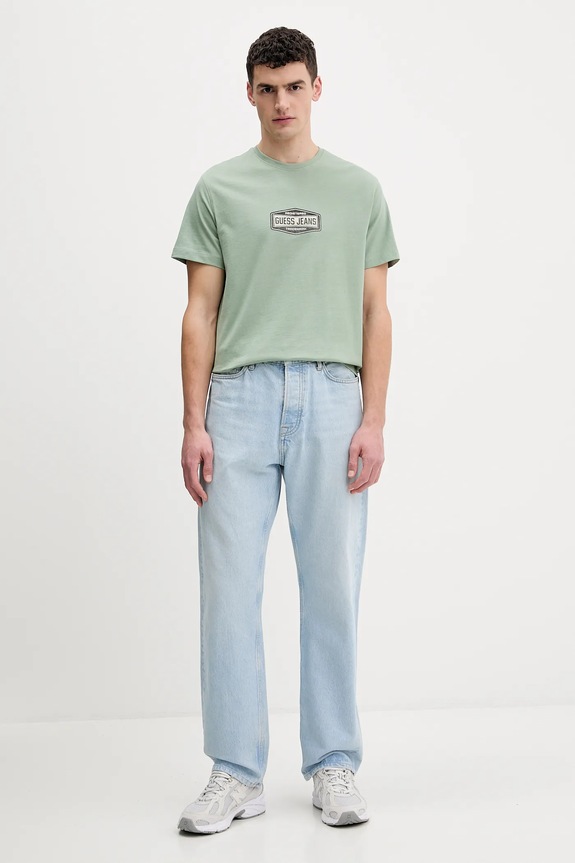 Guess Jeans pamut póló M6RI41.K8FQ4 zöld SS26