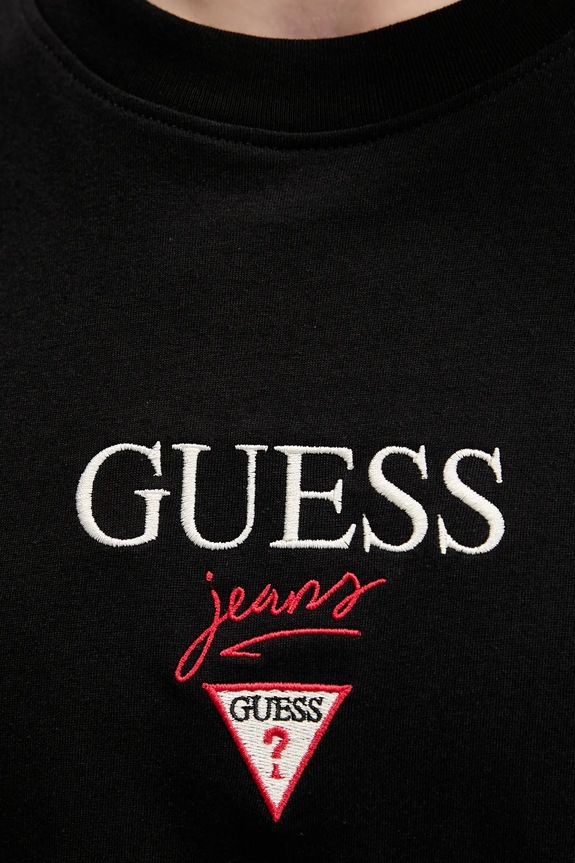 Guess Jeans pamut póló M6RI45.K8HM0 fekete