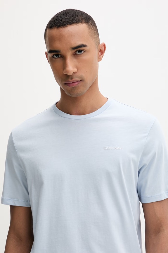 Calvin Klein Tričko pánske bavlnené modrá LV04LC255G