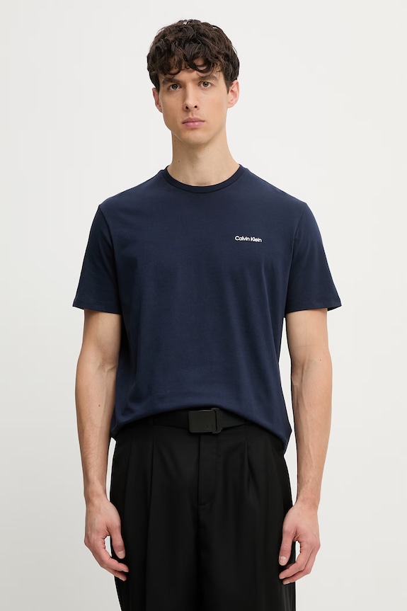 Calvin Klein tričko pánské bavlněné námořnická modř LV04LC255G