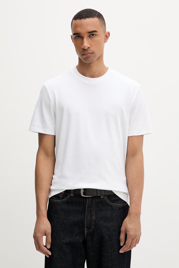 Calvin Klein t-shirt férfi pamuttal fehér LV04LF209G