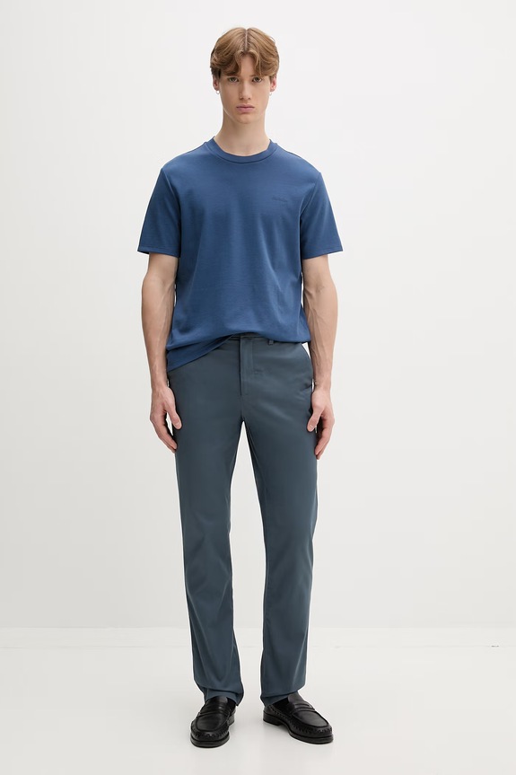 Calvin Klein kratka majica moška z bombažem mornarsko modra LV04LF209G