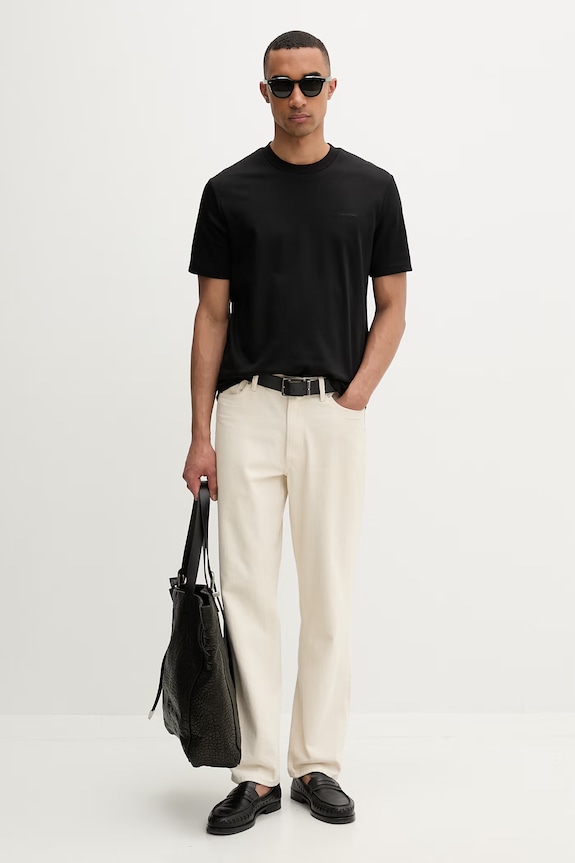 Calvin Klein póló férfi pamut LV04LF209G fekete SS26