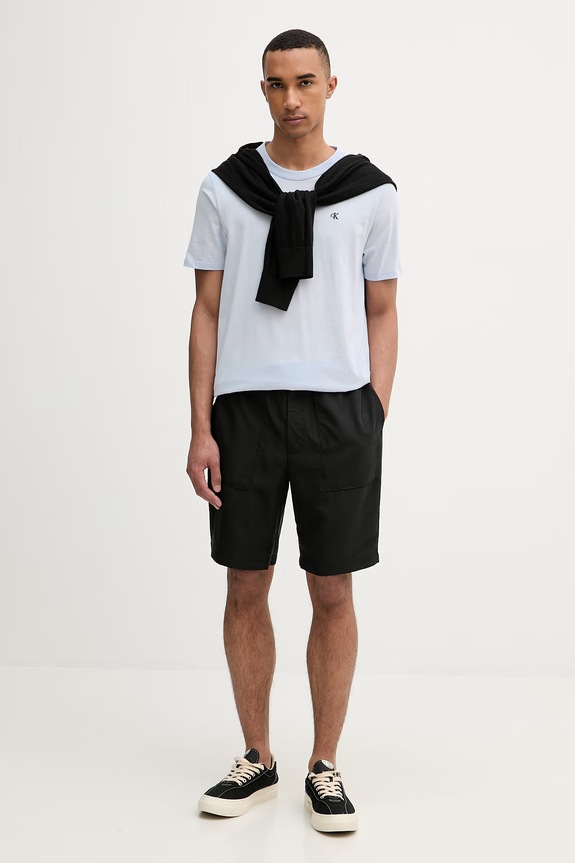 Calvin Klein t-shirt ανδρικό βαμβακερό LV04LF223G μωβ SS26