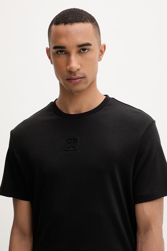 Calvin Klein tričko pánske bavlnené čierna LV04LF243G