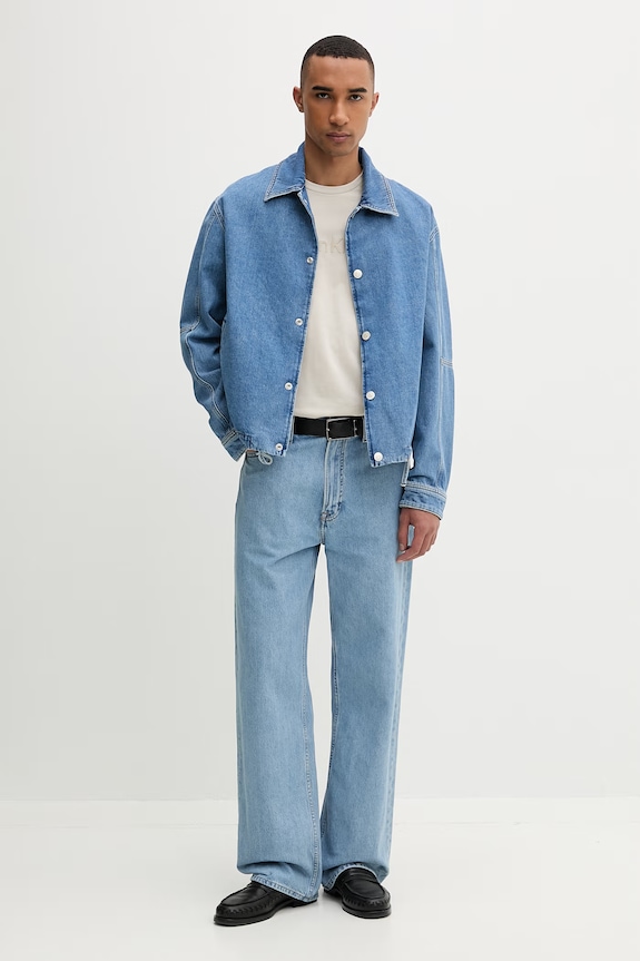 Calvin Klein tričko pánske bavlnené LV04LF810G béžová SS26