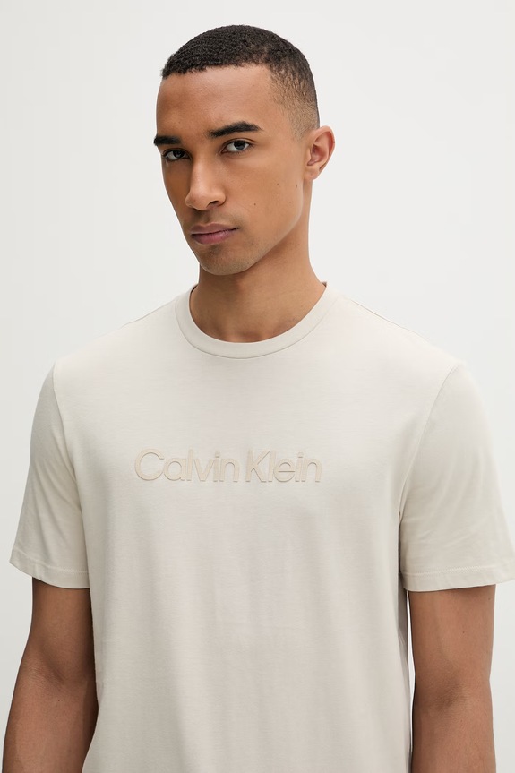 Calvin Klein tričko pánske bavlnené béžová LV04LF810G