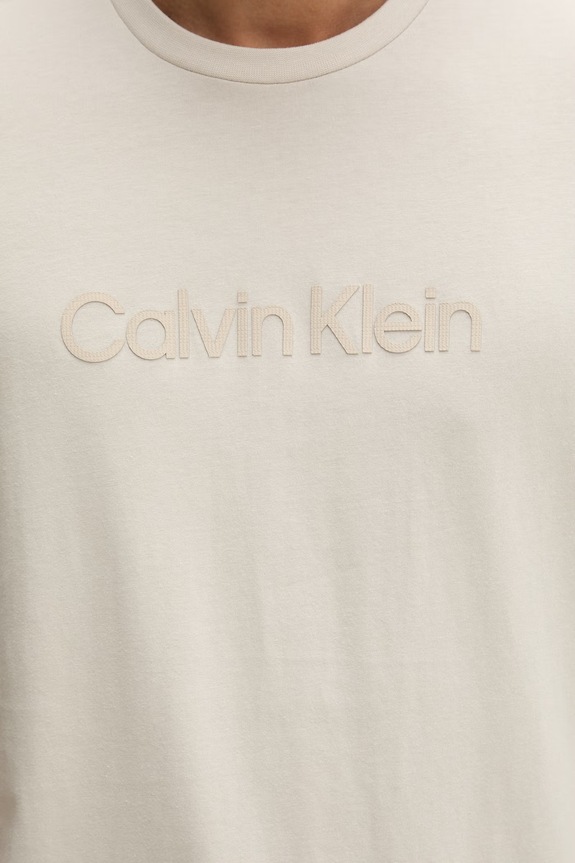 Calvin Klein tričko pánske bavlnené LV04LF810G béžová