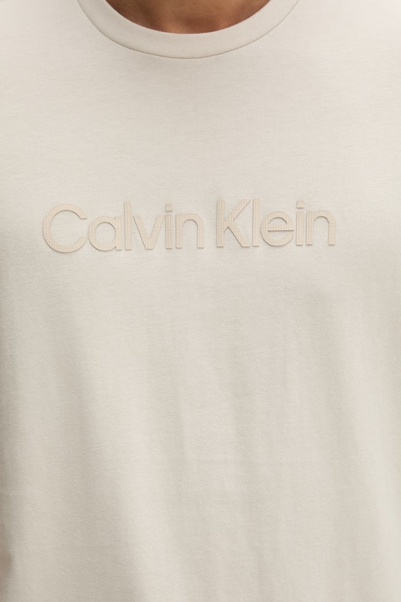Calvin Klein tričko pánske bavlnené LV04LF810G béžová