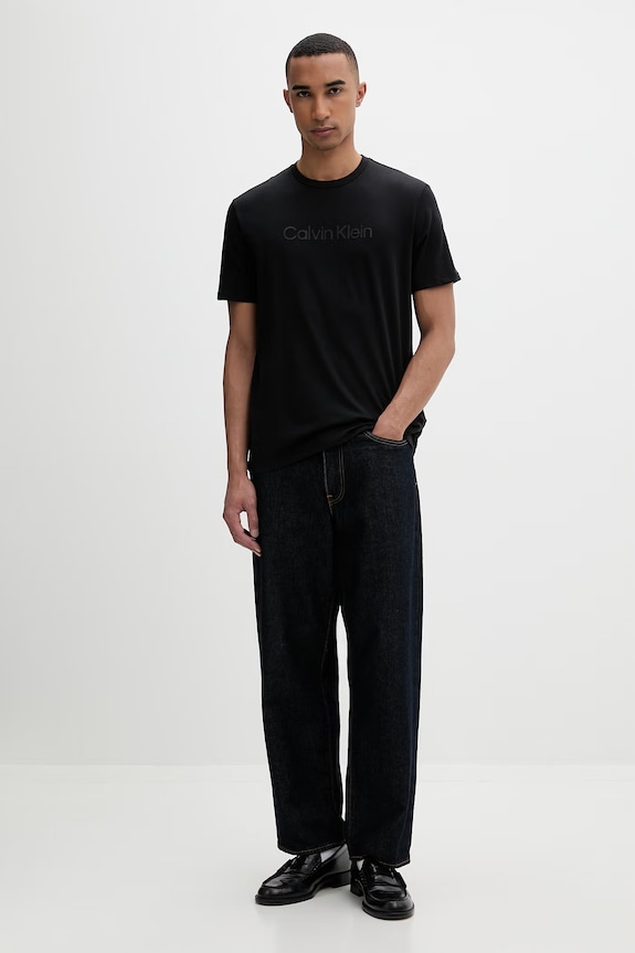 Calvin Klein majica za muškarce od pamuka LV04LF810G crna SS26