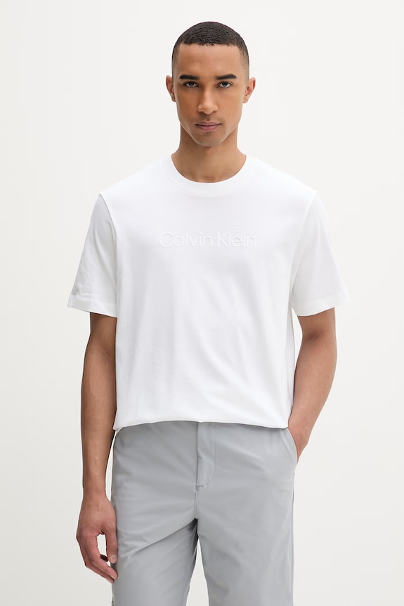 Calvin Klein pánske bavlnené tričko béžová LV04LF811G
