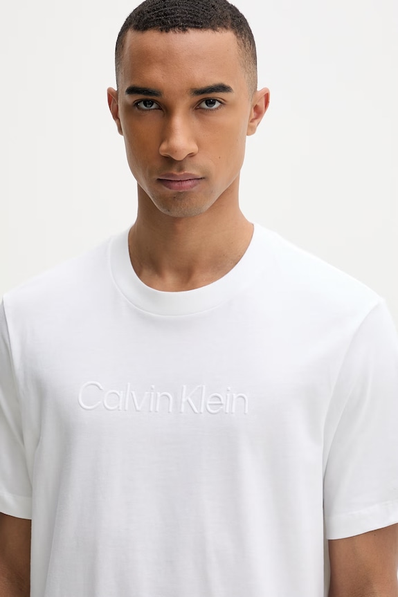 Calvin Klein pánske bavlnené tričko béžová LV04LF811G