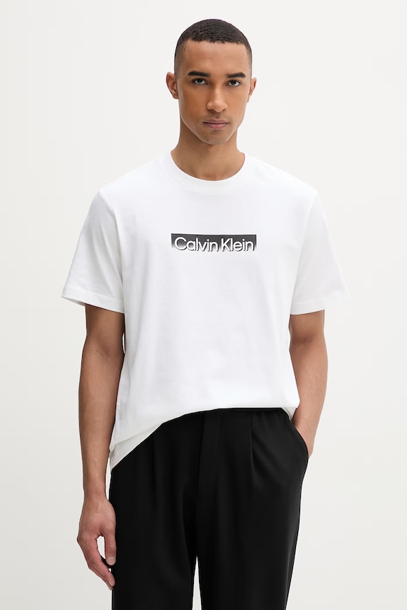 Calvin Klein t-shirt férfi pamut fehér LV04LF812G
