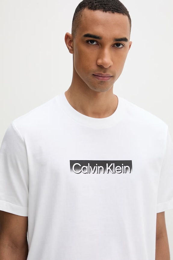 Calvin Klein t-shirt férfi pamut fehér LV04LF812G