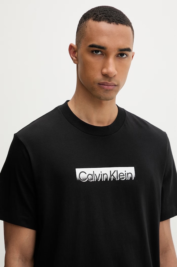 Calvin Klein Póló férfi pamut fekete LV04LF812G