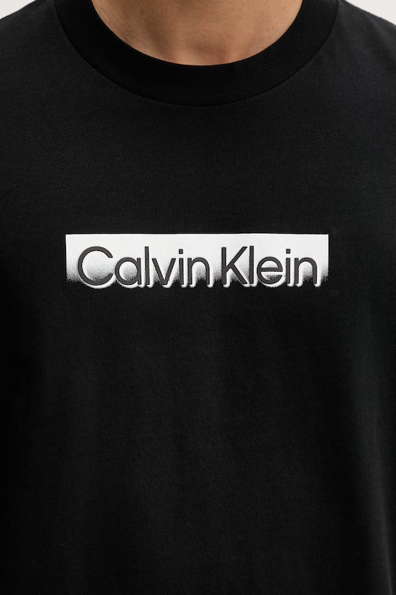 Calvin Klein Póló férfi pamut LV04LF812G fekete