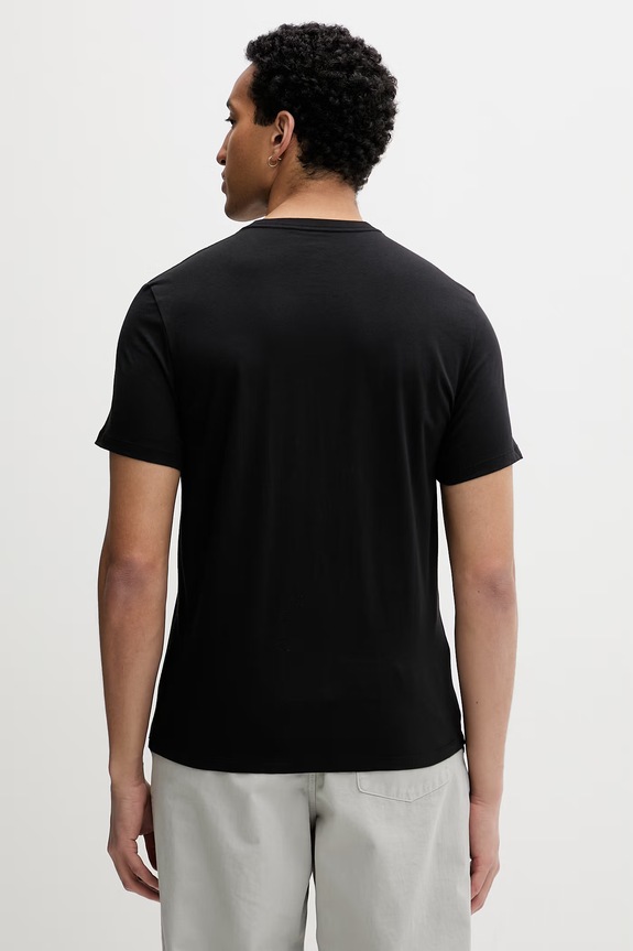 Ρούχα Calvin Klein T-shirt ανδρικό βαμβακερό LV04RF853G μαύρο