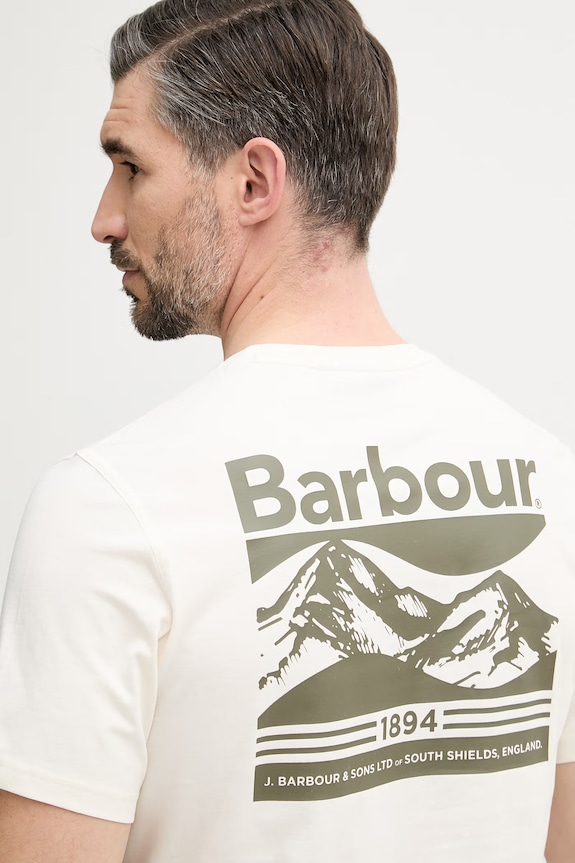 Barbour basic majica kratkih rukava za muškarce od pamuka Camber MTS1395 bež