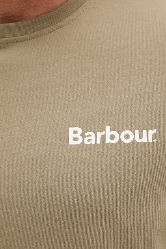 Barbour футболка basic для мужчин из хлопка Camber MTS1395 зелёный