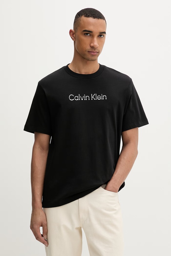Calvin Klein férfi pamut t-shirt fekete LV04LF813G
