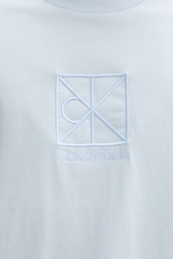 Calvin Klein T-shirt męski bawełniany LV14RF817G niebieski