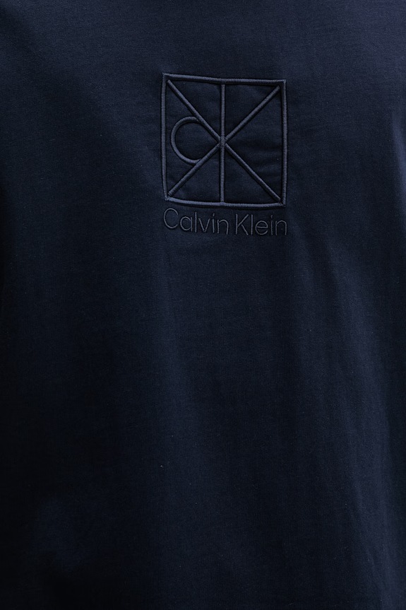 Calvin Klein T-shirt męski bawełniany LV14RF817G granatowy