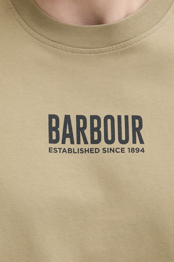 Barbour pánske bavlnené tričko MTS1552 zelená