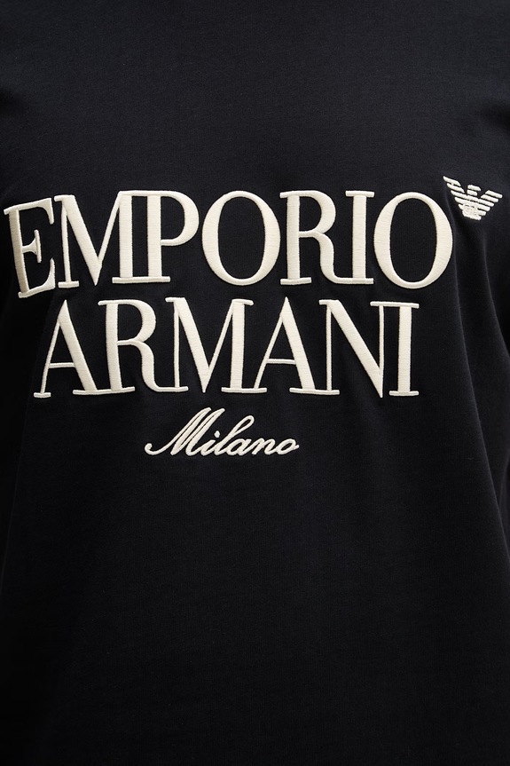 Pamučna majica Emporio Armani EM005359.AF13715 mornarsko plava