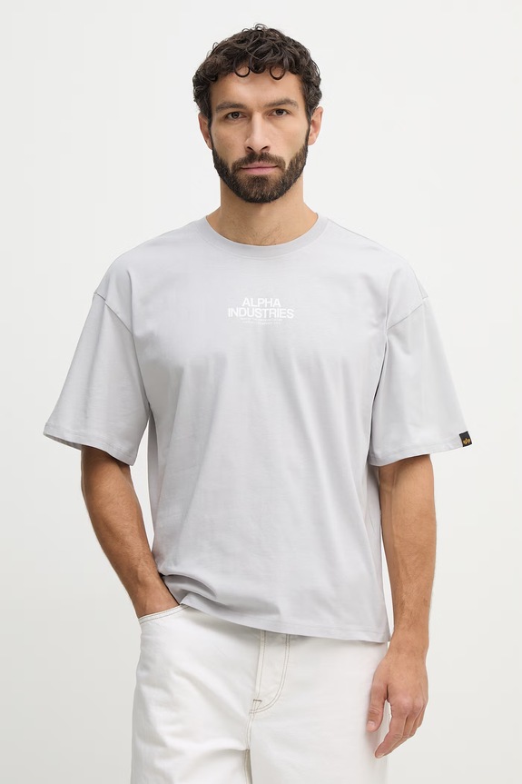 Abbigliamento Alpha Industries t-shirt in cotone Scorpion Cyborg 266515 grigio