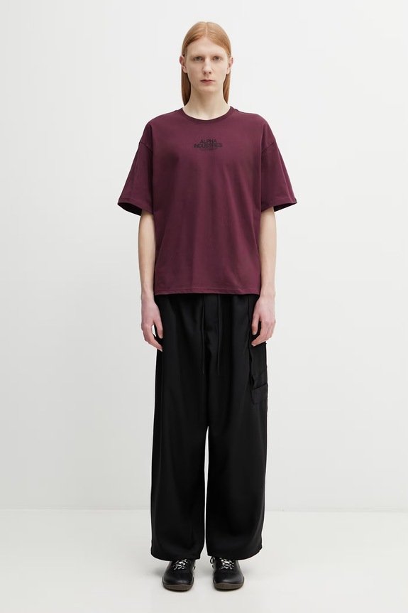Alpha Industries t-shirt in cotone Scorpion Cyborg 266515 granata