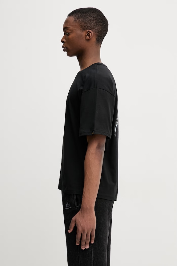 Alpha Industries t-shirt in cotone Scorpion Cyborg 266515 nero SS26