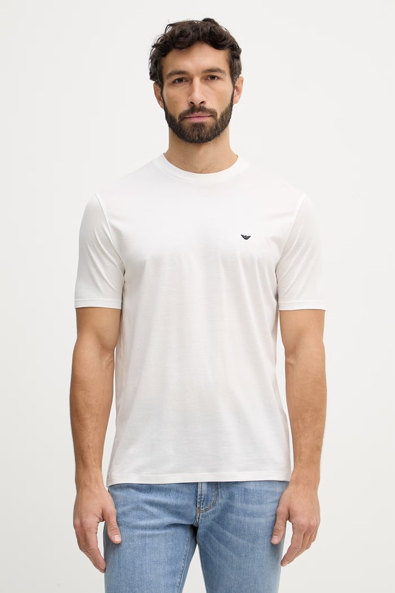 Emporio Armani tricou imprimeu alb EM004592.AF13747