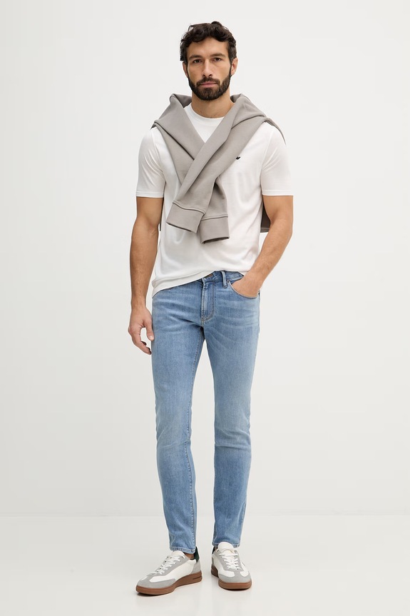 Emporio Armani tricou EM004592.AF13747 alb SS26