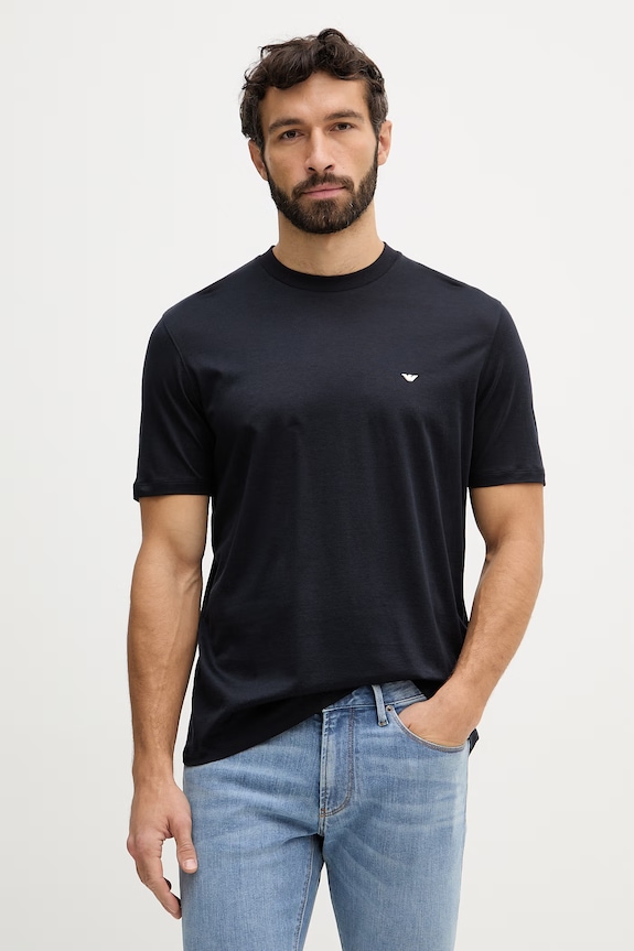Emporio Armani tricou imprimeu bleumarin EM004592.AF13747