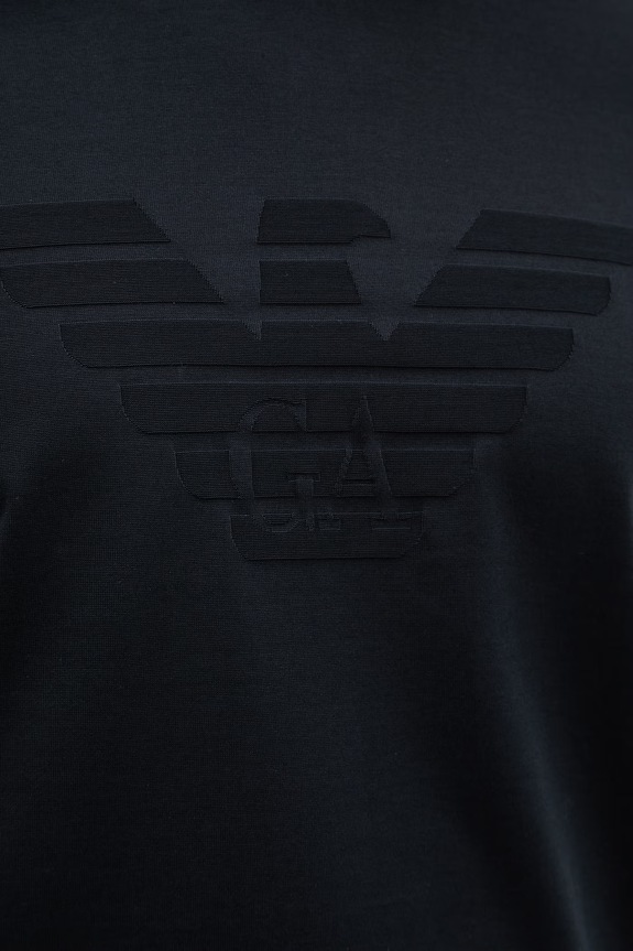 Pamučna majica Emporio Armani EM004593.AF10762 mornarsko plava