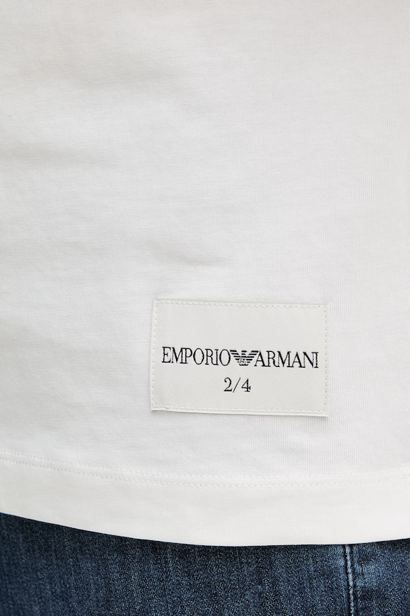Emporio Armani tricou din bumbac EM004751.AF23082 alb
