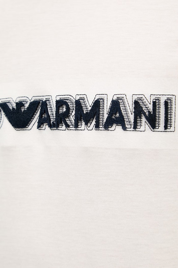 Emporio Armani tričko pánske s lyocellom EM004520.AF13747 béžová