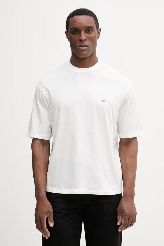 Oblečení Bavlněné tričko Emporio Armani EM005737.AF24470 bílá
