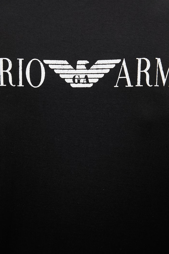 Bavlněné tričko Emporio Armani EM005737.AF24470 černá