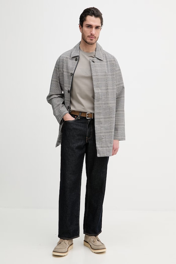 Emporio Armani pamut póló EM004583.AF13669 szürke SS26