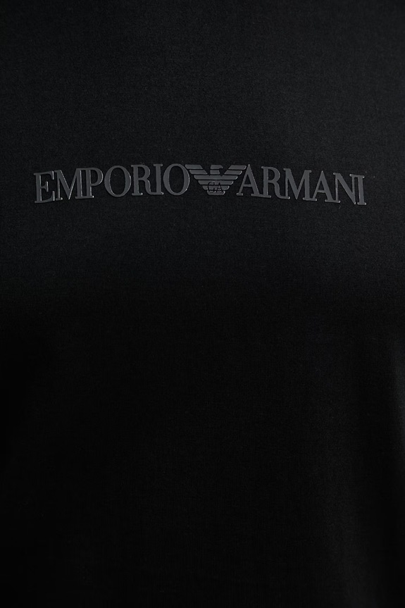 Хлопковая футболка Emporio Armani EM004583.AF13669 чёрный