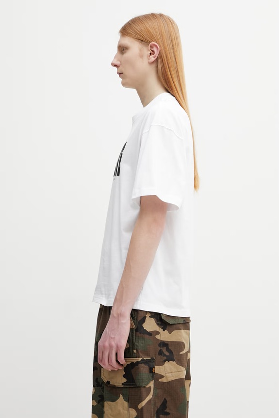 Alpha Industries Heatwave T-shirt męski bawełniany 766023 biały SS26